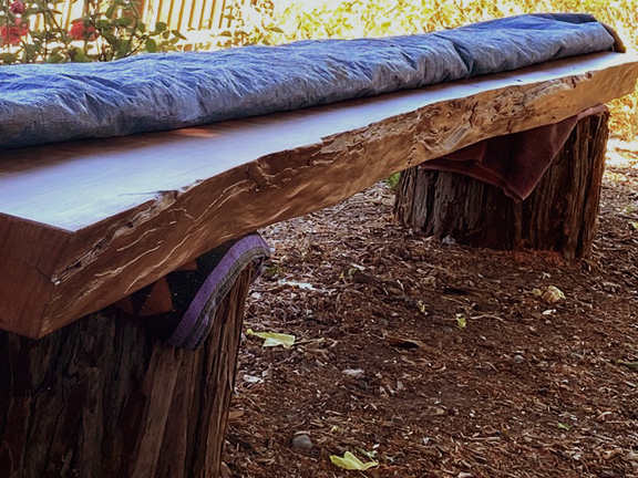 Curly Grain Redwood Live Edge